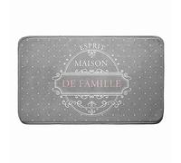 DOUCEUR D'INTERIEUR Home Home Home - Tappetino da Bagno, Multicolore, 45 x 75 cm
