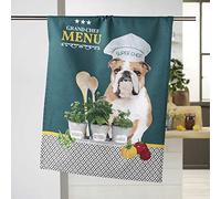 Douceur d'Intérieur Hot Dog Strofinaccio, Cotone, Multicolore, 50 x 70 cm
