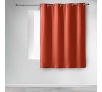 Douceur d'Intérieur, Ideal Textiles - Tenda con occhielli, 135 x 180 cm, colore: Terracotta