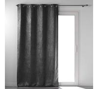 Douceur d'Intérieur, Ideal Textiles - Tenda con occhielli, 135 x 280 cm, colore: Antracite