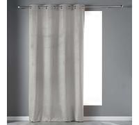 Douceur d'Intérieur, Ideal Textiles - Tenda con occhielli, 140 x 240 cm, colore: Grigio