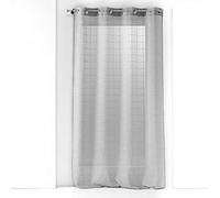 Douceur d'Intérieur, Ideal Textiles - Tenda con occhielli, 140 x 240 cm, motivo: gufo, colore: Grigio