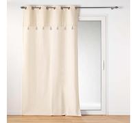 Douceur d'Intérieur Izigold Tenda con Occhielli, 140 x 240 cm, Cotone e Poliestere e Bordo Metallizzato