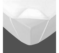 douceur d'intérieur, Jessy - Set di 2 fodere impermeabili usa e getta con elastico, 160 x 200 cm, colore: bianco