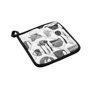 Douceur d'Intérieur Kitchen Presina, 19 x 19 cm, Cotone Stampato e Silicone