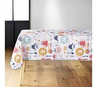 Douceur d'Intérieur Kitchen Tovaglia Rettangolare, 140 x 240 cm, Multicolore, PVC Stampato