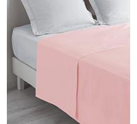Douceur d'Intérieur, Lenzuola in cotone, punto cordoncino, 180 x 290 cm, Rosa (DRAGEE)