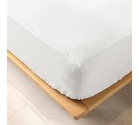 douceur d'intérieur, Lenzuolo con angoli elasticizzati (140 x 190 cm) Biolina Bianco, 100% Cotone Bio