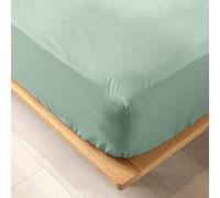 douceur d'intérieur, Lenzuolo con angoli elasticizzati (140 x 190 cm) Biolina Salvia, 100% cotone biologico