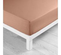 douceur d'intérieur, Lenzuolo con angoli elasticizzati (140 x 190 cm) Lina Blush, 100% cotone
