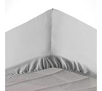 douceur d'intérieur Lenzuolo con angoli elasticizzati (140 x 190 cm) Oscar Grigio Chiaro, Microfibra Tinta unita