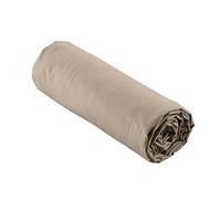 douceur d'intérieur, Lenzuolo con angoli elasticizzati (140 x 190 cm) Percaline Sabbia, Percaline di Cotone