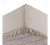 douceur d'intérieur, Lenzuolo con angoli elasticizzati (160 x 200 cm) Oscar Naturale, Microfibra Tinta unita