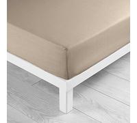 douceur d'intérieur, Lenzuolo sotto con angoli (180 x 200 cm) Lina Sabbia, 100% Cotone