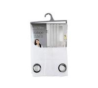 douceur d'Intérieur Linahe in poliestere con passanti, Poliestere, White, 260x140 cm