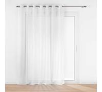 Douceur d'Intérieur Lissea Tenda con Occhielli, 240 x 240 cm, Bianco, Velo Sabbiato