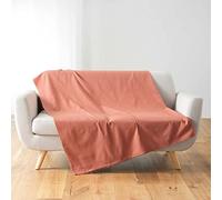 Douceur d'Intérieur Lucile Marsala - Coperta in policotone, 180 x 220 cm