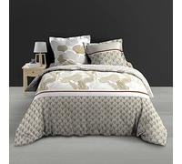 Douceur d'Intérieur Melisse Parure 3 Pezzi, 260 x 240 cm, 100% Cotone Percalle