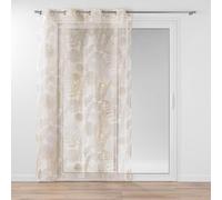 Douceur d'Intérieur Melisse Tenda con Occhielli, 140 x 240 cm, Tessuto sablé Stampato Metallizzato