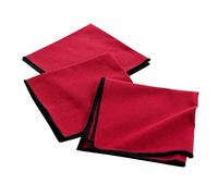 Douceur d'Intérieur, Mistraline Bordeaux, 3 tovaglioli (40 x 40 cm), in cotone riciclato