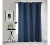douceur d'Intérieur Morbidezza interna Tenda a occhielli Blu, 135 x 280 cm