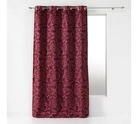 douceur d'Intérieur Morbidezza interna Tenda a occhielli, Rosso, 140 x 260 cm