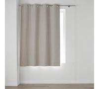 Douceur d'Intérieur, Occultiss - Tenda con occhielli, 135 x 180 cm, 100% oscurante Chambray tinta unita