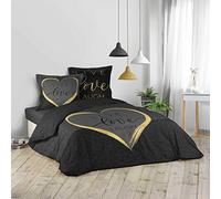 Douceur d'Intérieur Parure 3 pezzi Crazy Love 260 x 240 cm, 100% cotone