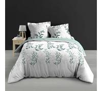 Douceur d'Intérieur, Parure 3 pezzi (260 x 240 cm) Wendy, percalle di cotone