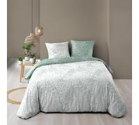Douceur d'Intérieur Parure 3 pezzi Cassia 240 x 220 cm 100% Cotone Sauge