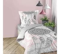 Douceur d'Intérieur - Parure da Letto “Namaste”, Rosa, 140 x 200 cm