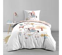 Douceur d'Intérieur, Parure reversibile 2 pezzi (140 x 200 cm) Lilibelle, 100% cotone