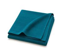 Douceur d'Intérieur Plaid Lucile 180 x 220 cm Policotone tinta unita Blu