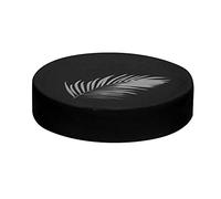 Douceur d'Intérieur, Porta Sapone (Diametro 11,1 x 2,4 cm) Orbella Nero/Argento, Ceramica Stampata Argento