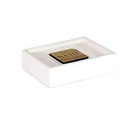 douceur d'intérieur, Portasapone (11,4 x 8,7 x 2,5 cm) Cerawood Naturale, Ceramica Finitura Bambù