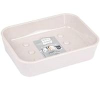 Douceur d'Intérieur Portasapone Effetto Soft Touch 12 x 9 x 3 cm Vitamina Grigio