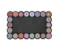 Douceur d'Intérieur ROSACOLOR Tappeto Ingresso RETTANGLE, Poliestere, Multicolore, 45 x 75 cm