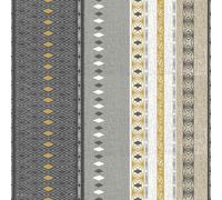 Douceur d'Intérieur Rotolo di tela cerata (RLX 1,40 mx20 m) Losangy Giallo, PVC stampato Lusso
