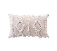 Douceur d'Intérieur Safira Cuscino Sfoderabile, 30 x 50 cm, Neutro, Policotone Taftato