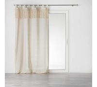 Douceur d'Intérieur, Samaya, tenda con passanti, 140 x 240 cm, in policotone, finitura top macramé, senza