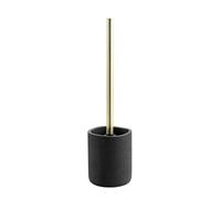 Douceur d'Intérieur, Scopino WC (Ø 10,2 x 36,5 cm) Aquamarbre Nero/Oro, Poliresina unita
