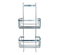Douceur d'Intérieur, Servitore Doccia 2 Cesti da Appeso, Cablato Premium Cromo, Metallo