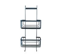 Douceur d'Intérieur, Servitore Doccia 2 Cesti Da Sospensione, Cablato Premium Nero, Metallo