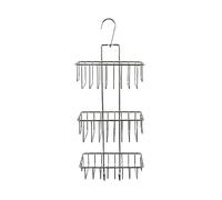 Douceur d'Intérieur, Servitore Doccia 3 Cesti con Ganci, Cablato Basic Cromo, Metallo