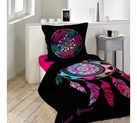 Douceur d'Intérieur Set Copripiumino, Cotone, Multicolore, 140 x 200 cm