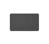 Douceur d'Intérieur Simeo Tappeto Rettangolare, 45 x 75 cm, Tessuto Intrecciato, Tinta Unita, Antracite