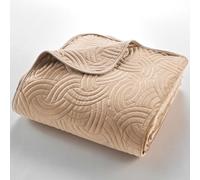 Douceur d'Intérieur Solange Copriletto Trapuntato (220 x 240 cm) e 2 federe (60 x 60 cm), Velluto, Tinta Unita, Lino