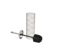 douceur d'intérieur, Spazzola WC (Diametro 9,4 x 38,5 cm) Mineral, Metallo Stampato