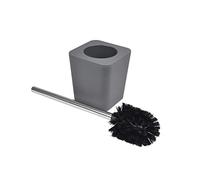 Douceur d'Intérieur Spazzola WC Effetto Soft Touch Coloris Unito, Cromato, Grigio, 11.5 cm