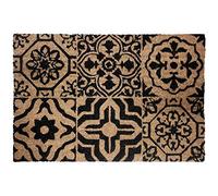 Douceur d'Intérieur - Tappetino decorativo Lisbona, zerbino rettangolare in cocco stampato Lisbona, materiale sintetico, multicolore, 60 x 40 cm